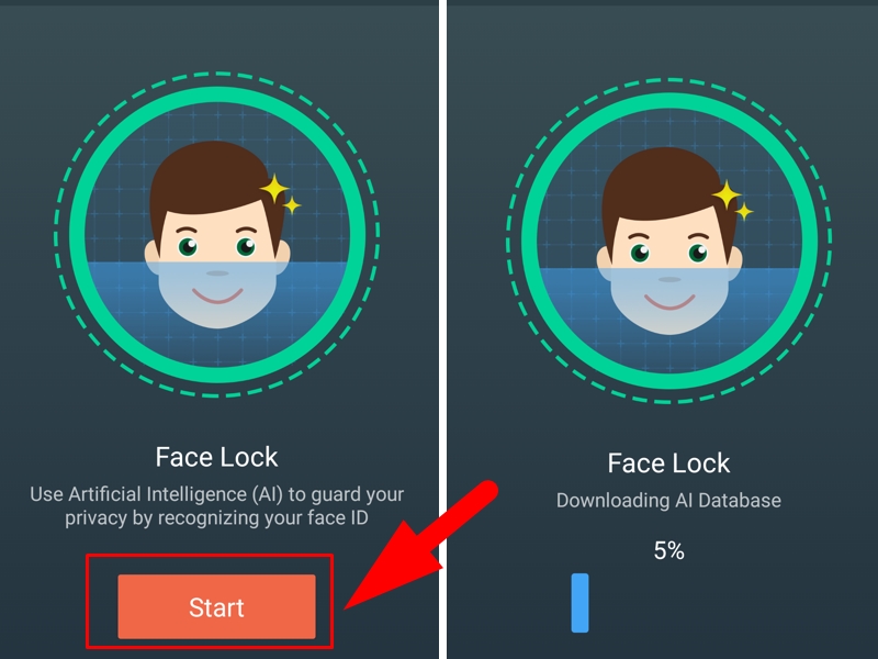 Nhấn Start để tải t&iacute;nh năng